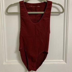Maroon Aerie Bodysuit